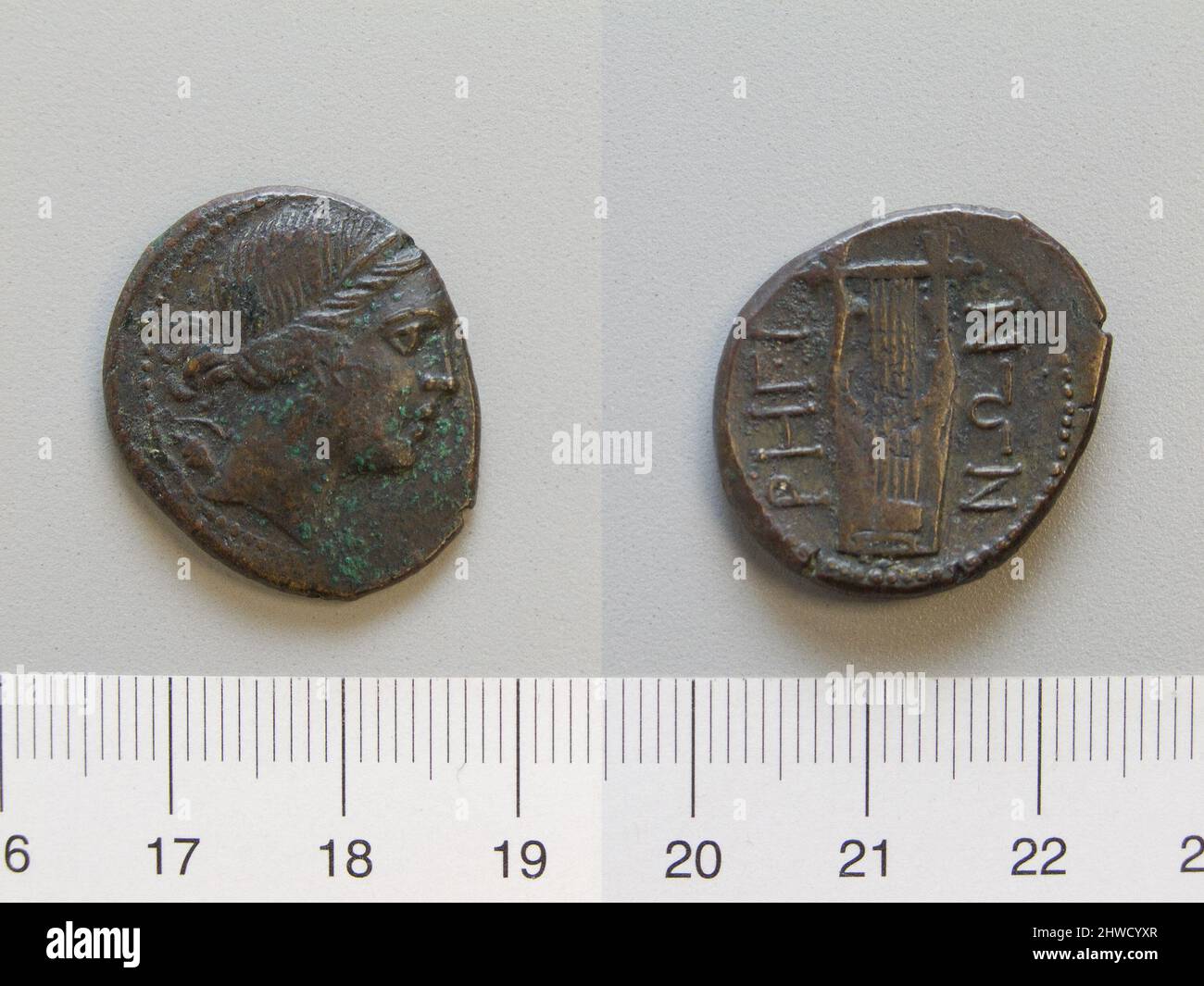 Coin from Rhegium. Mint: Rhegium Artist: Unknown Stock Photo - Alamy