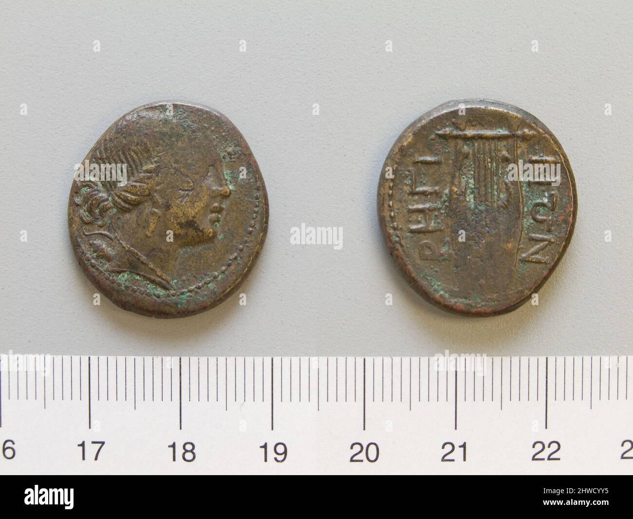 Coin from Rhegium. Mint: Rhegium Artist: Unknown Stock Photo - Alamy