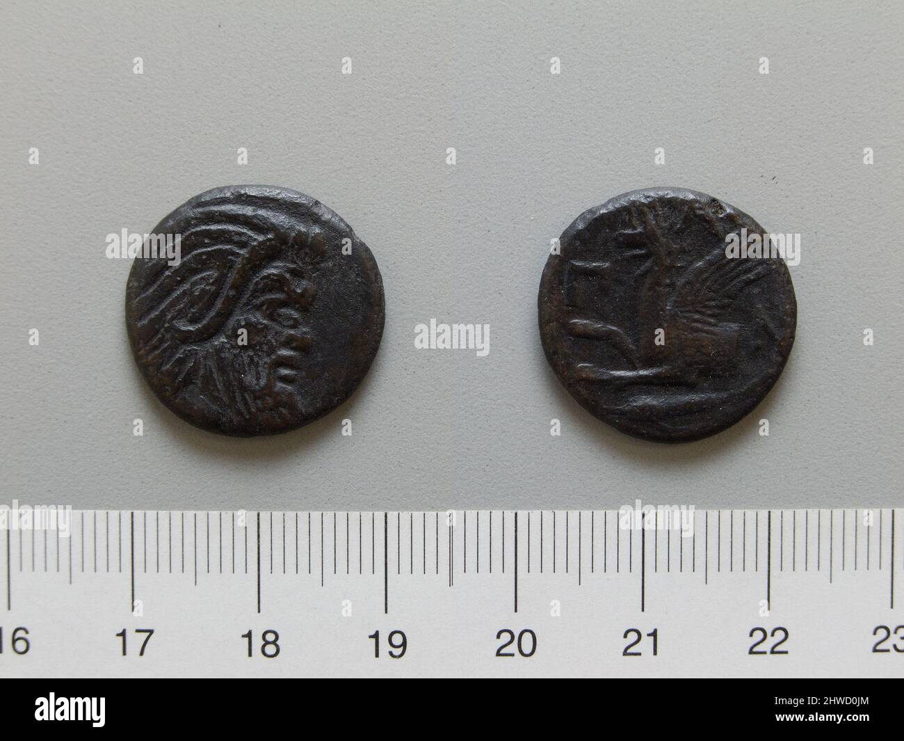 Coin from Panticapaeum. Mint: Panticapaeum Artist: Unknown Stock Photo ...