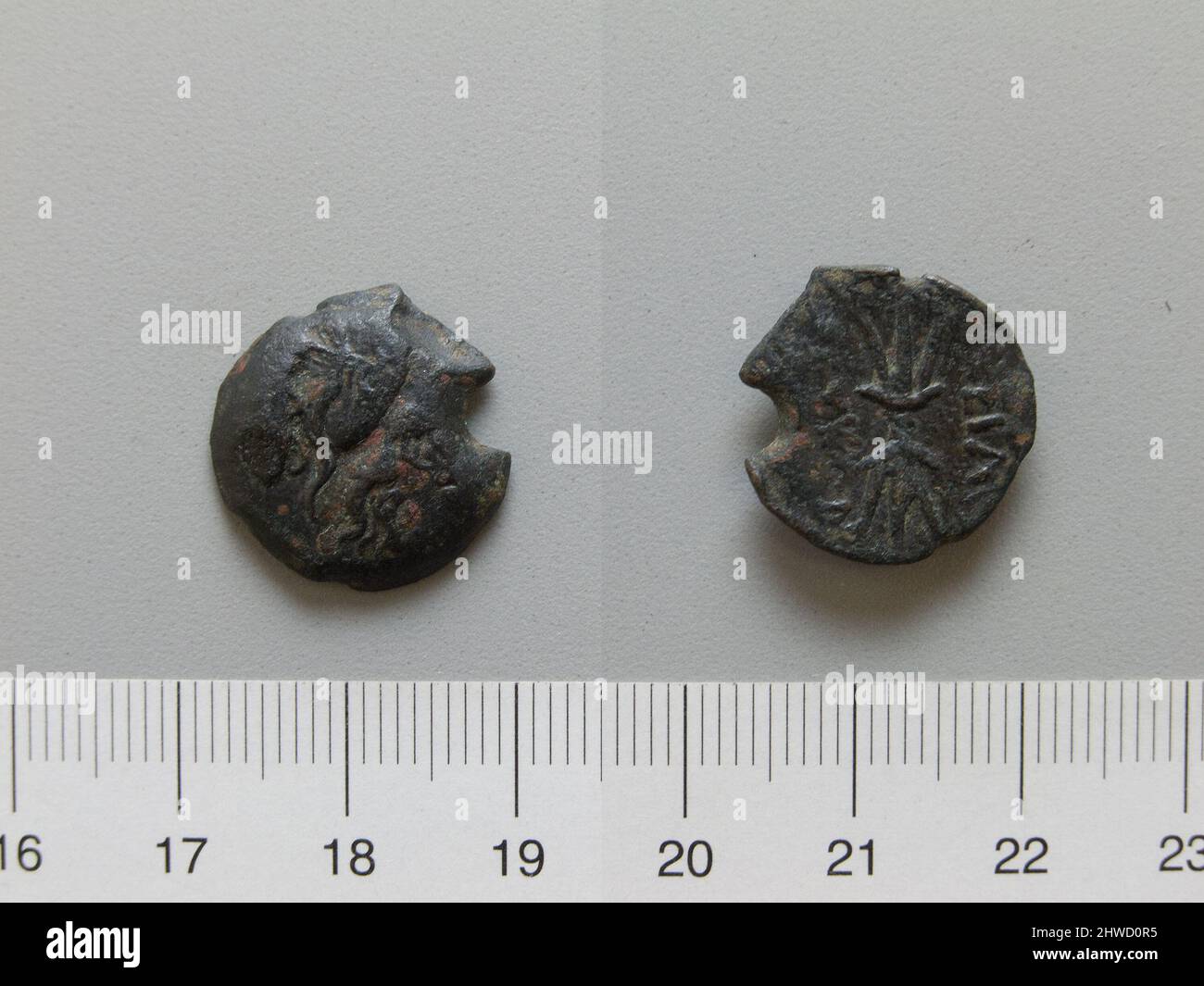 Coin of Leucon II from Bosporus. Ruler: Leucon II Mint: Bosporus Artist: Unknown Stock Photo