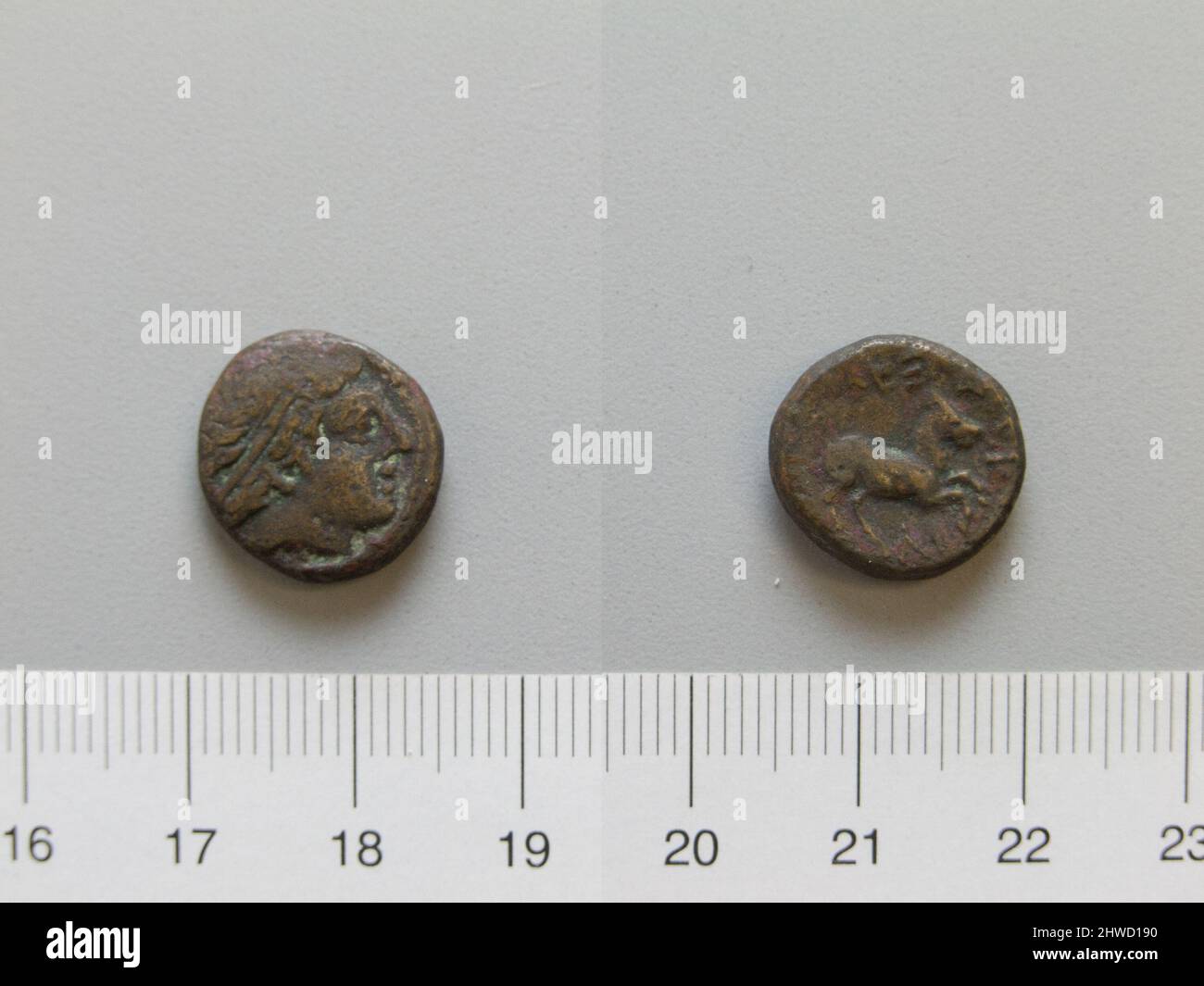 Coin of Alexander the Great, King of Macedonia. Ruler Alexander the Great, King of Macedonia