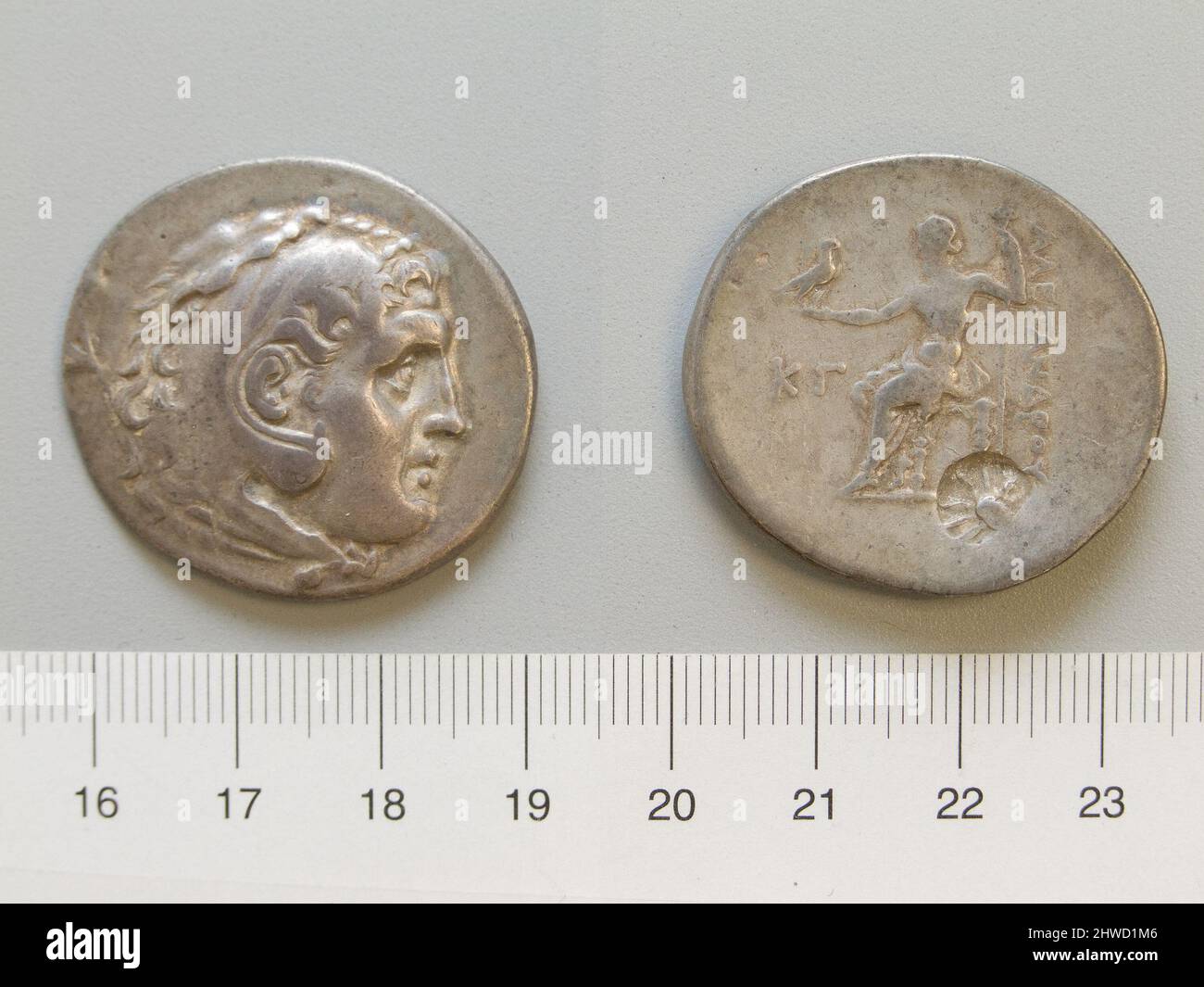 Tetradrachm of Alexander the Great, King of Macedonia from Perge. Ruler Alexander the Great