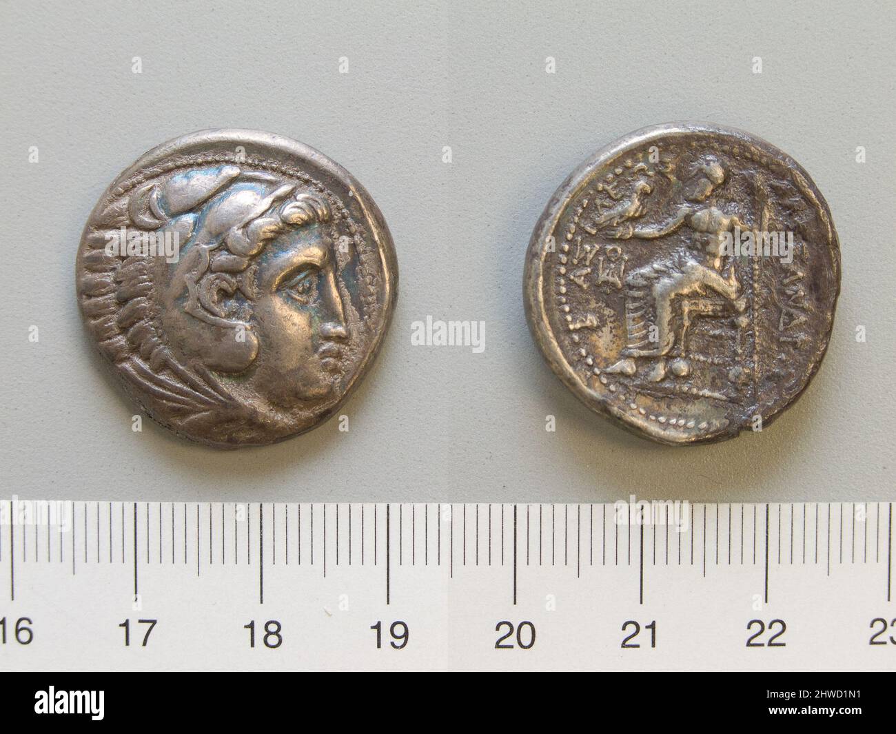Tetradrachm of Alexander the Great, King of Macedonia from Amphipolis. Ruler Alexander the