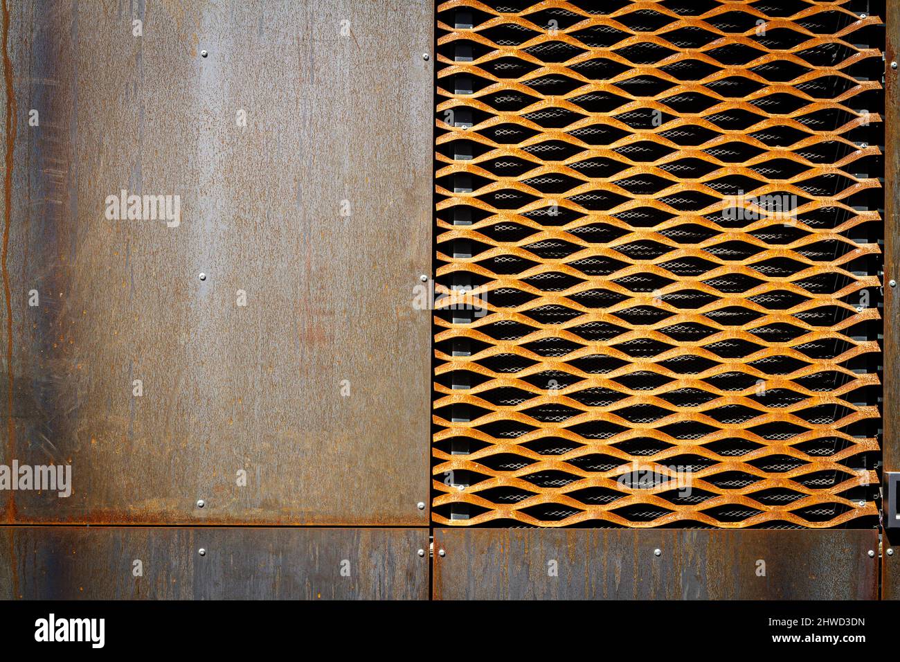 Old rusty worn iron wall texture background Stock Photo - Alamy