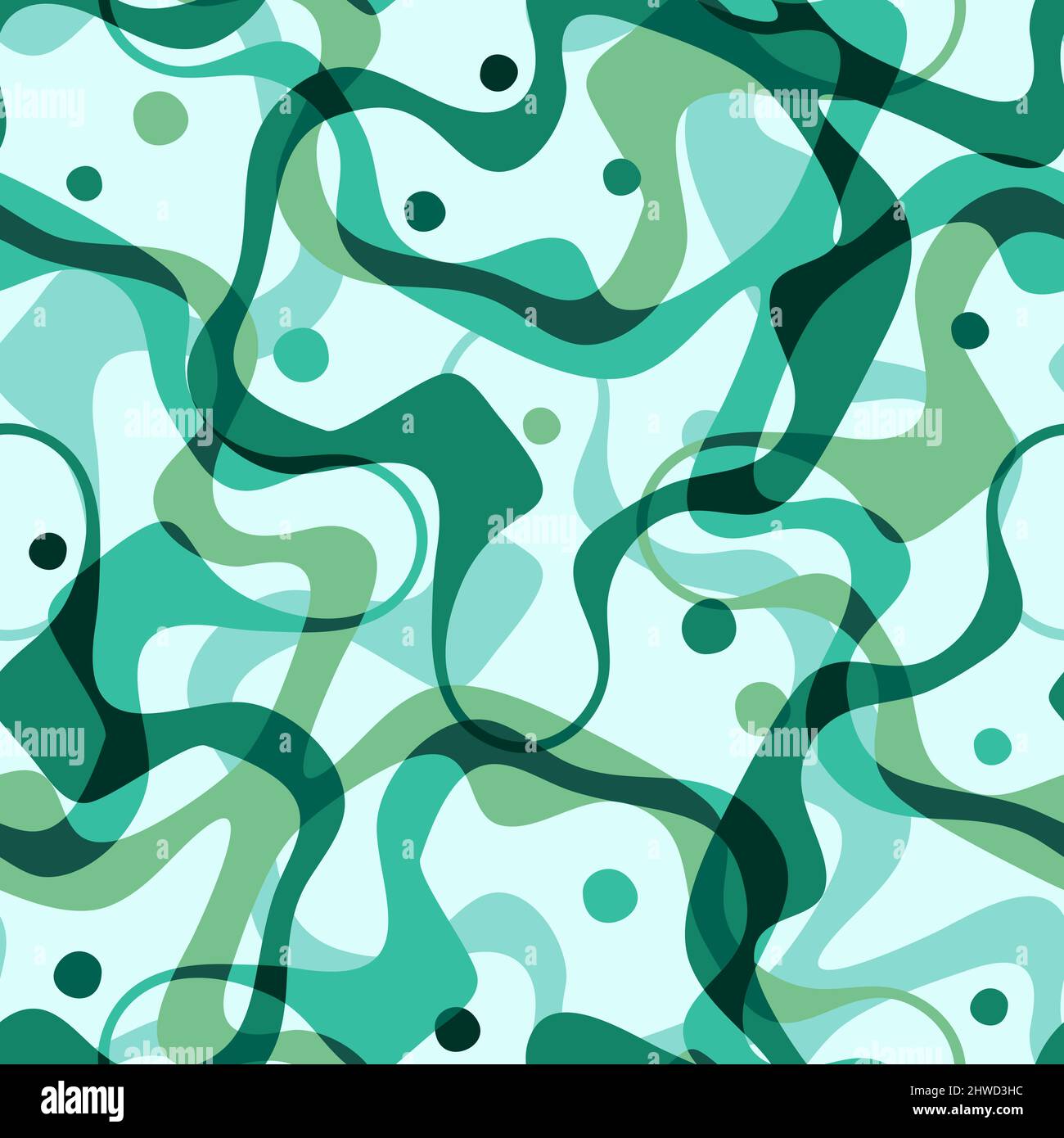 Seamless pattern with organic abstract motifs Stock Photo