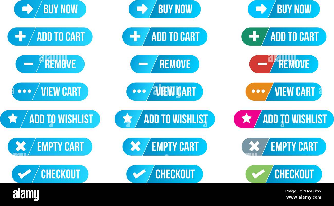 Shopping UI Icons Stock Vector