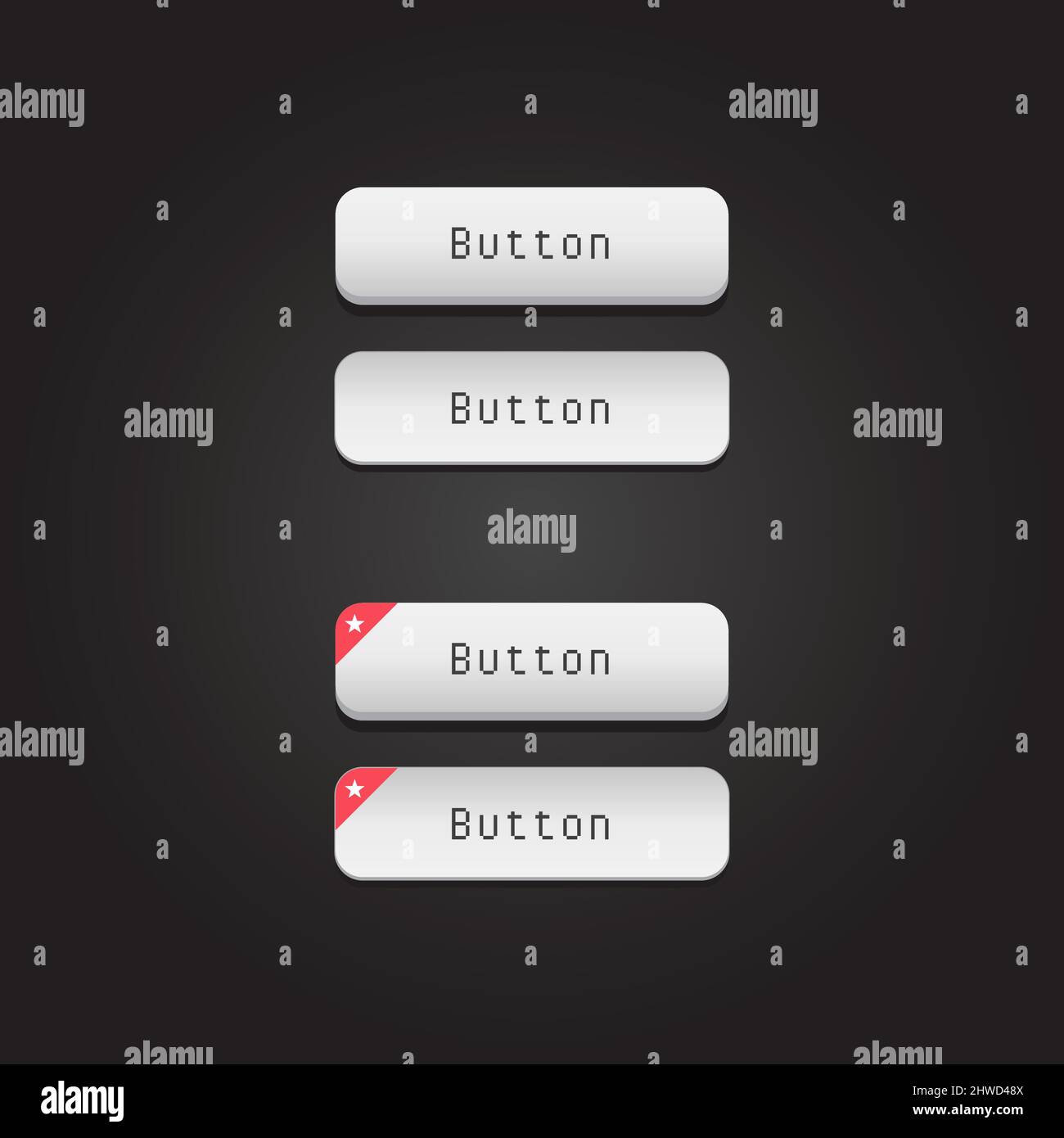 Web Vector Buttons Stock Vector Image & Art - Alamy