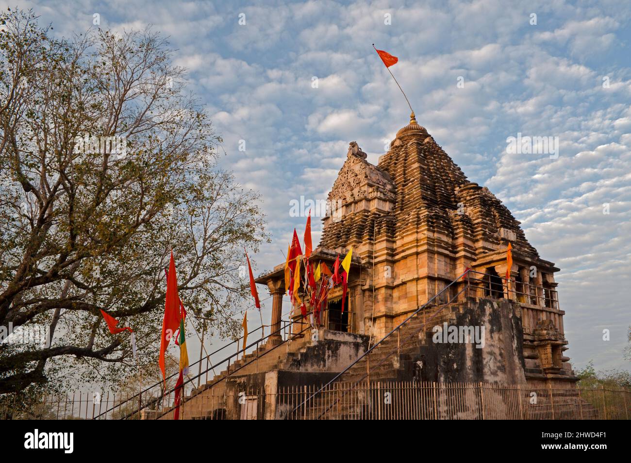 Matangeshvara Temple, dedicated to Lord Shiva, Western Temples of Khajuraho. UNESCO world heritage site. Stock Photo