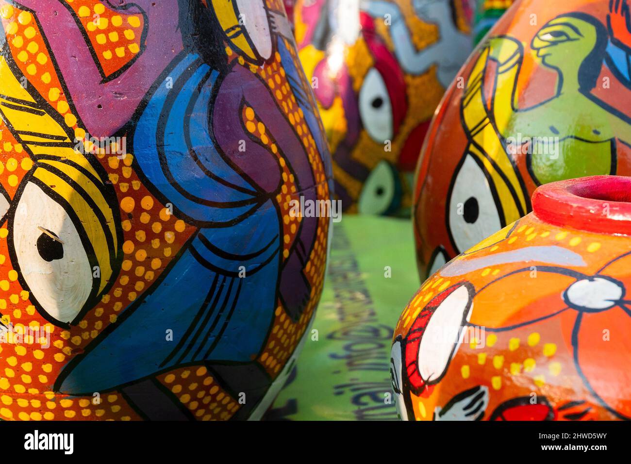 Kolkata, West Bengal, India 31st December 2018 Beautiful painted