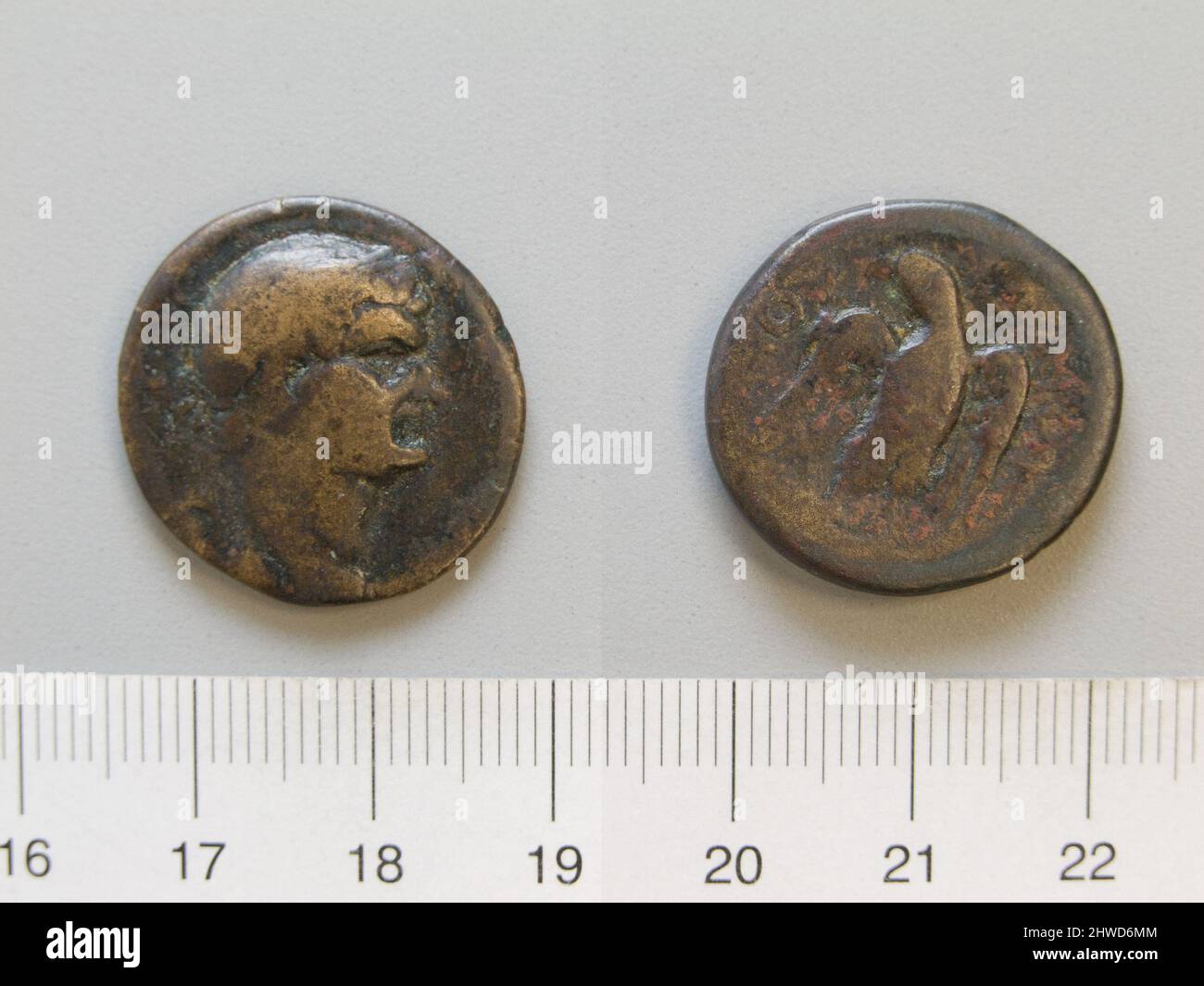 Coin of Domitian, Emperor of Rome from Crete. Ruler Domitian, Emperor