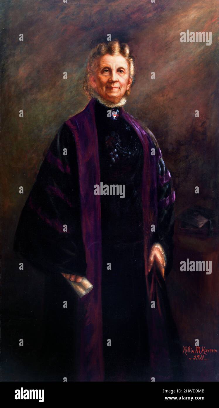 The American lawyer, Belva Ann Bennett Lockwood (1830-1917) by Nellie Mathes Horne, oil on canvas, 1913 Stock Photo