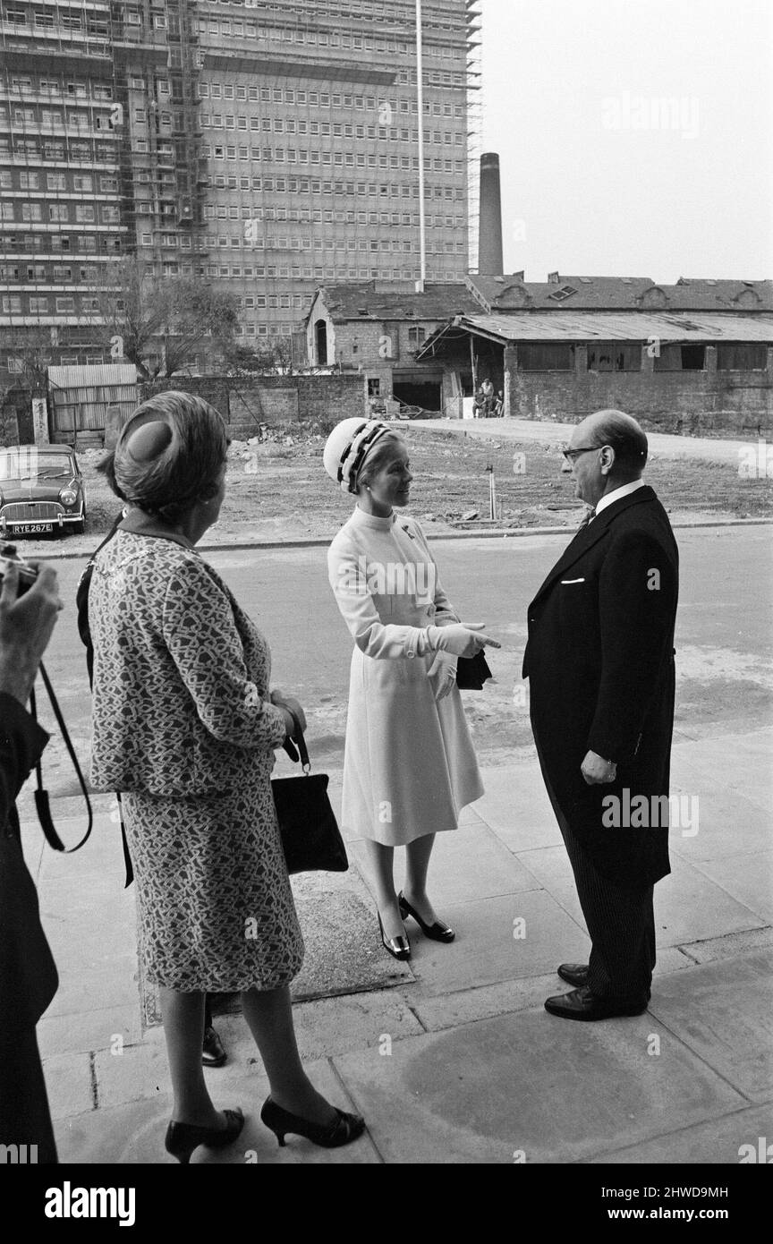 The opening of the Group School of Nursing at Claybrook Road, London, by HRH The Duchess of Kent. 23rd September 1970. Stock Photo
