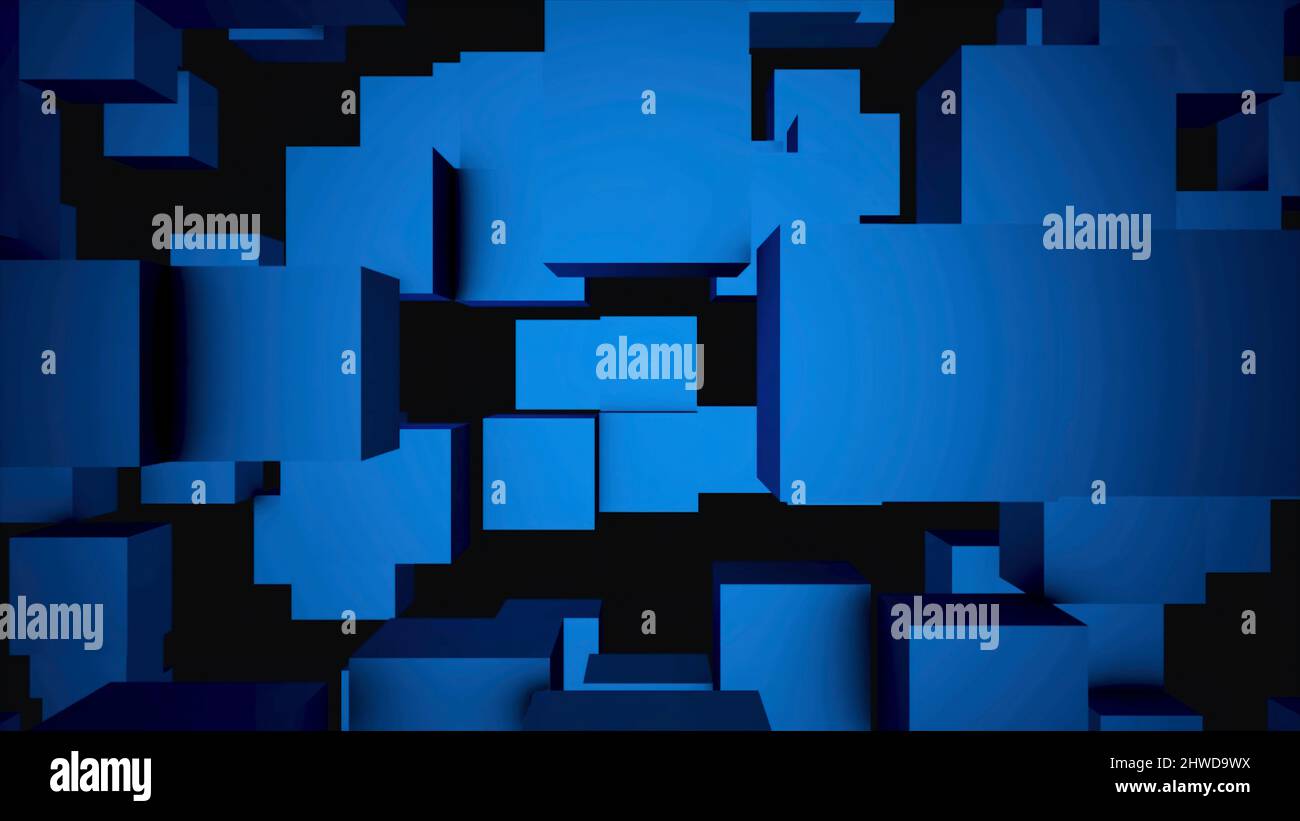 Beautiful Abstract Cubes 3d Animation. Abstract motion background for ...