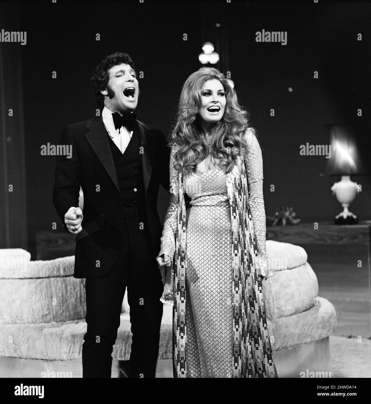 Tom Jones and Raquel Welch on the set of "This is...Tom Jones". 11th
