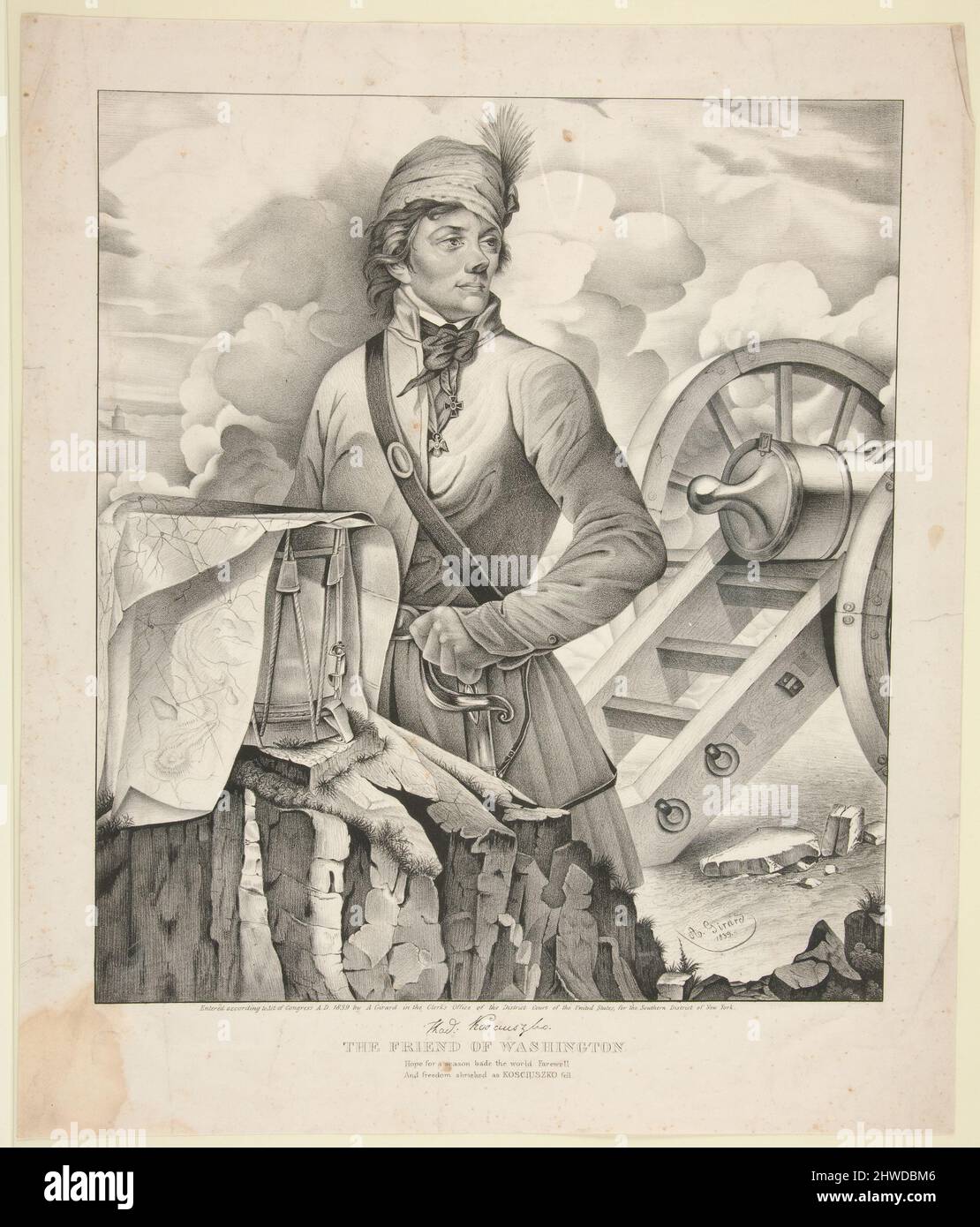 The Friend of Washington. Artist Alexis François Girard, French, 1787