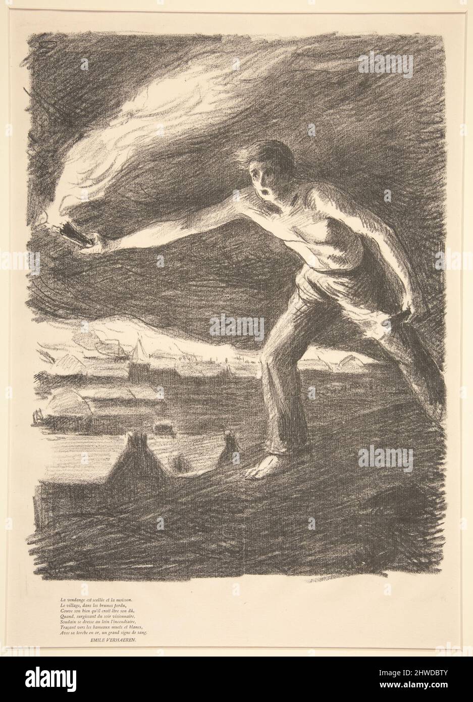 L’incendiaire.  Artist: Maximilien Luce, French, 1858–1941 Stock Photo
