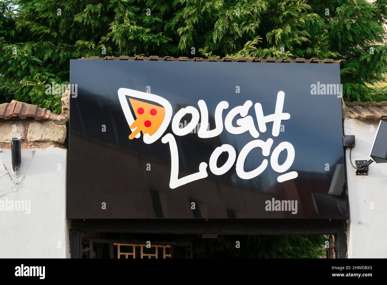 Dough Loco pizza restaurant Drury Lane Lincoln city 2022 Stock Photo