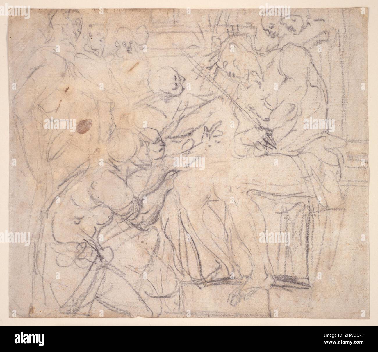 The Mocking of Christ.  Artist: Daniele Crespi, Italian, 1589–1630 Stock Photo