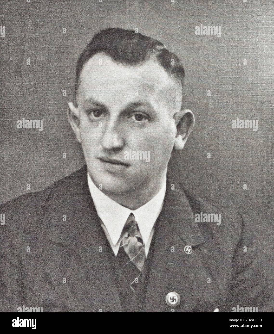 Johannes Schmidt (1908-1976), agent of the Sicherheitsdienst (SD) of the SS, 1935 Stock Photo