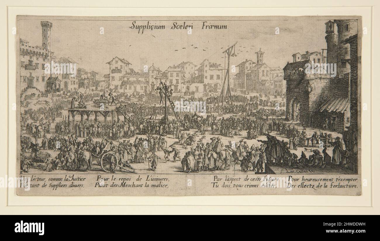 Les Supplices.  Artist: Jacques Callot, French, 1592–1635 Stock Photo