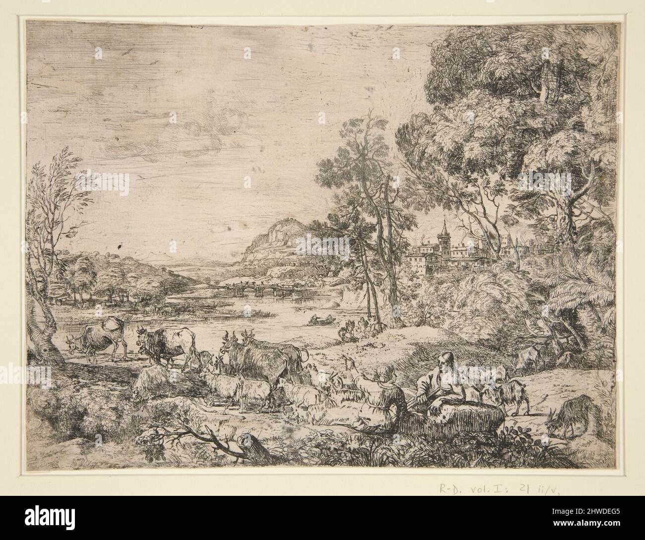 Shepherd and shepherdess conversing hires stock photography and images