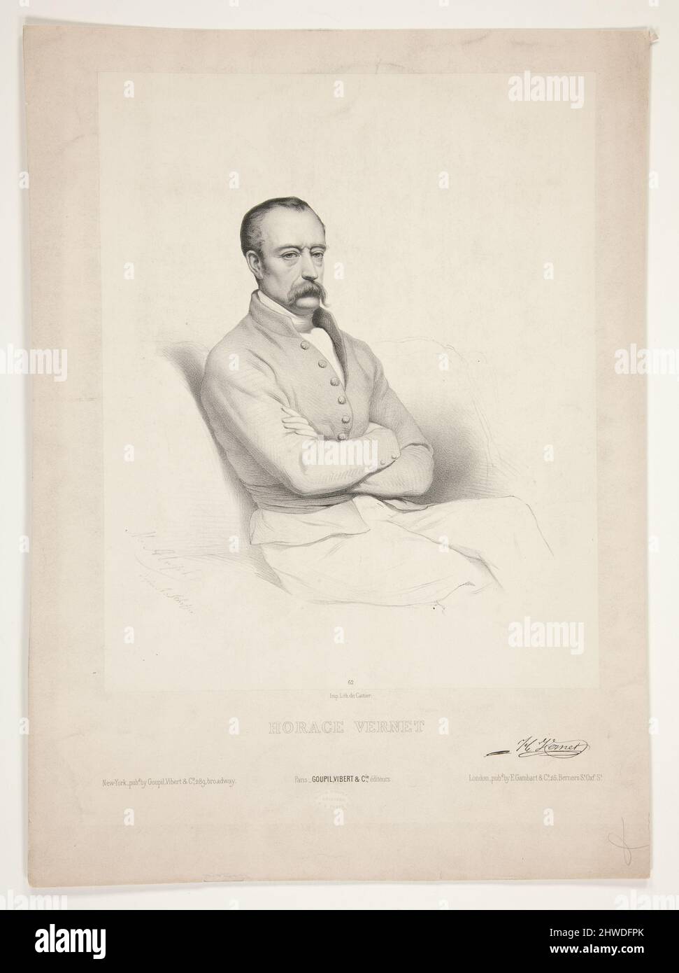 Portrait of Horace Vernet. Artist: Marie-Alexandre Alophe, French, 1812 ...