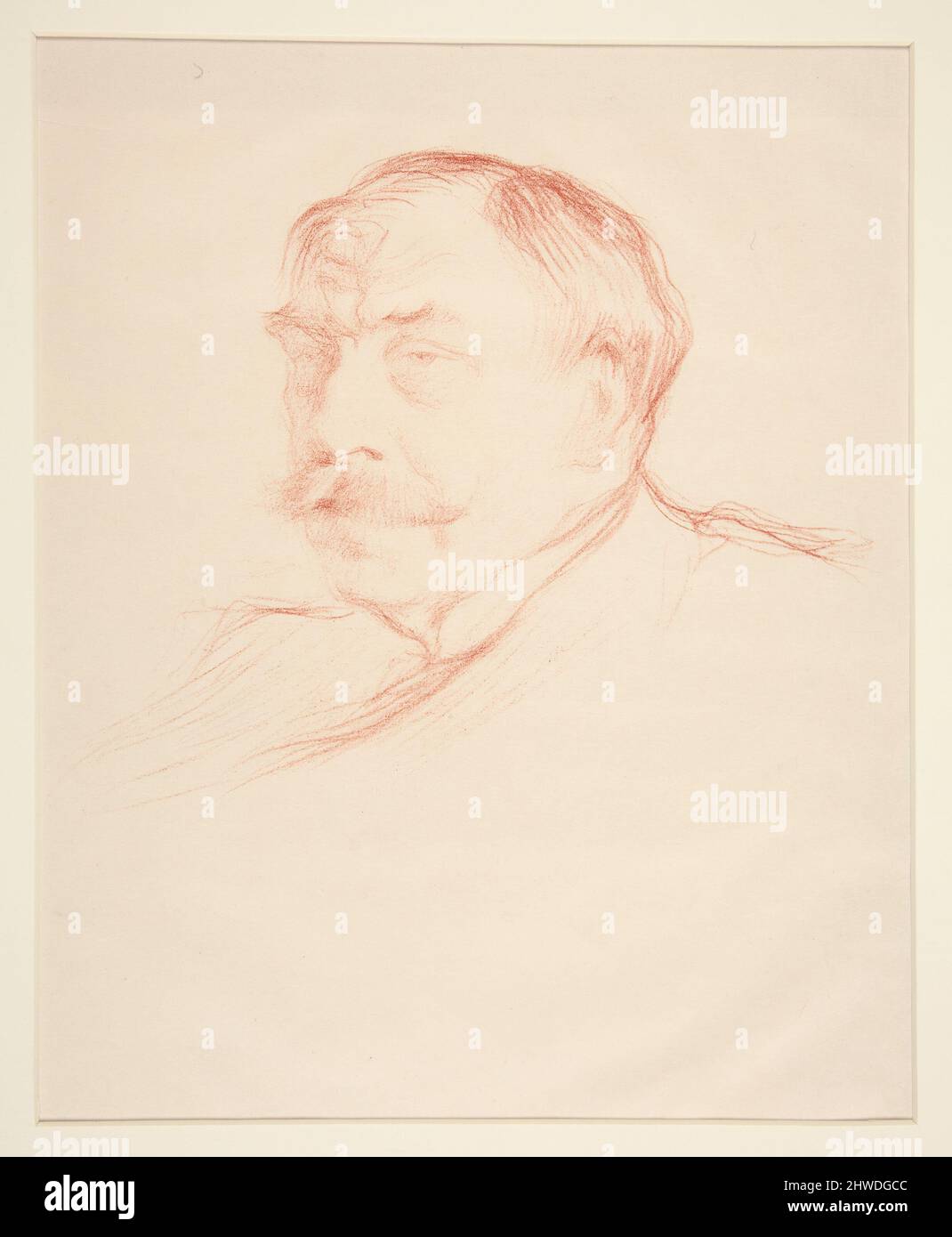 Portrait of Mirbeau.  Artist: Henry Bataille, ca. 1846–1943 Stock Photo