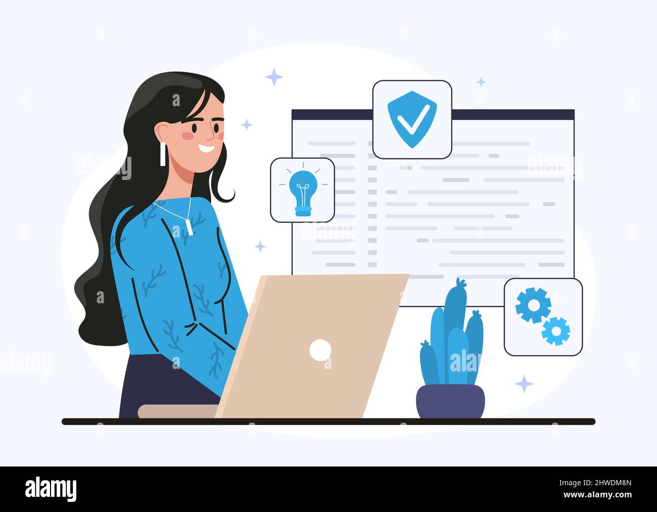 Operating system abstract concept Stock Vector Image & Art - Alamy