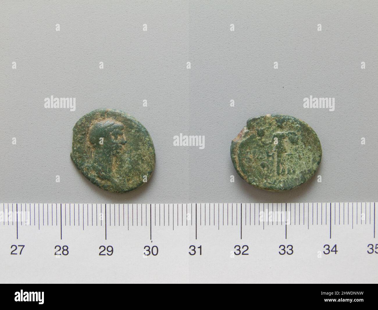 Rooma Rulood Coin of Trajan, Emperor of Rome from Side. Ruler: Trajan, Emperor of ...