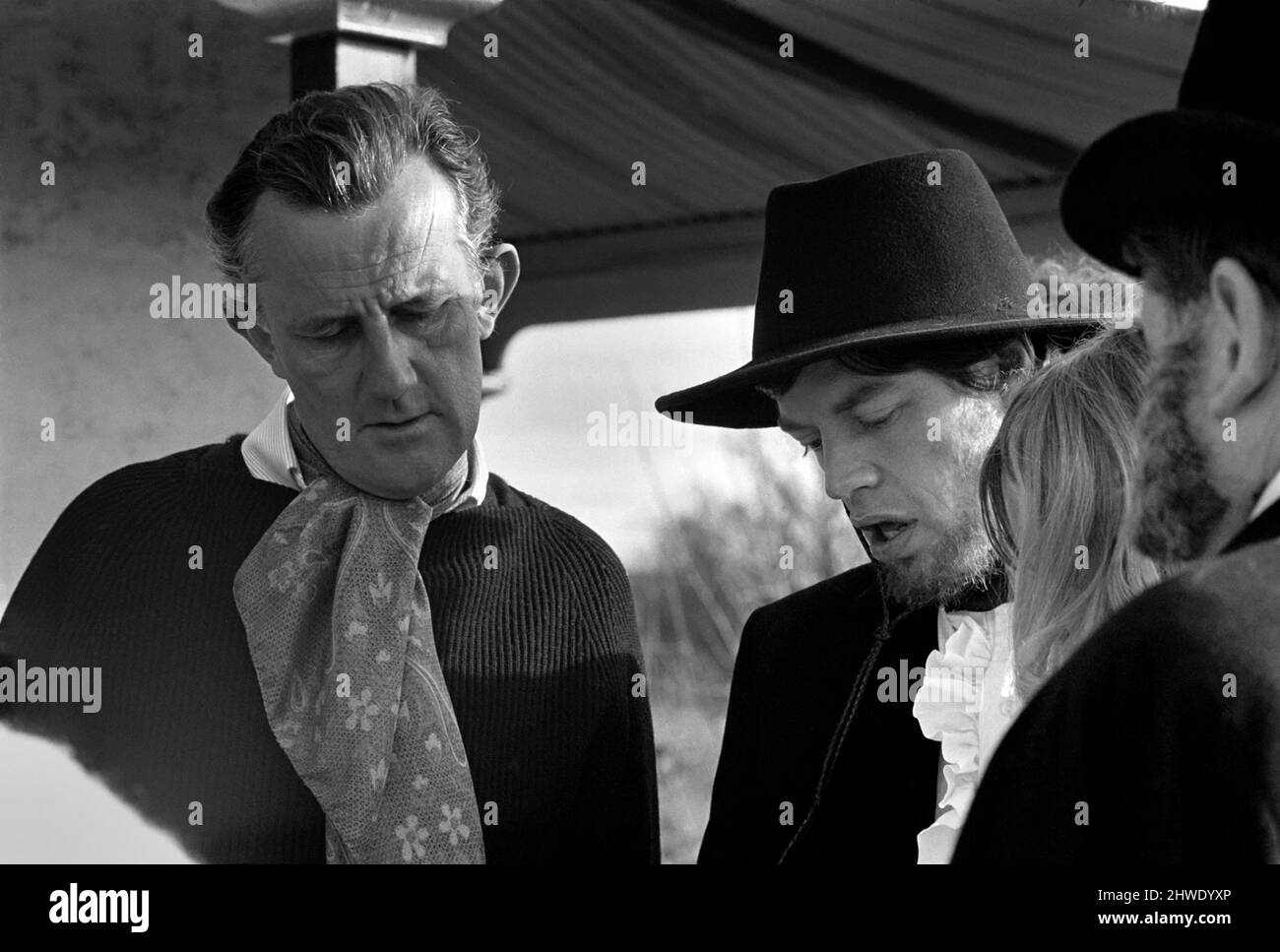 Rolling Stones Filming Ned Kelly in Australia. Mick Jagger. Tony