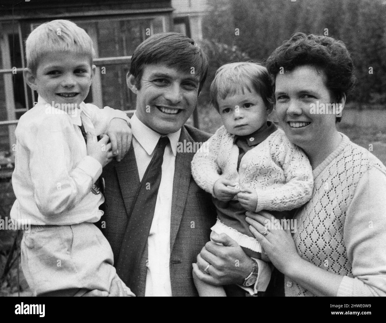 Chelsea forward Bobby Tambling at home with his wife Kathleen and ...