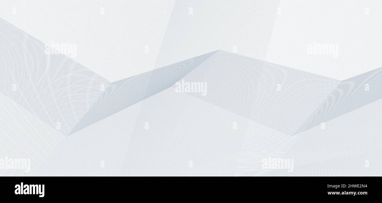 Abstract guilloched geometric background with gray broken thin lines. Subtle vector graphic pattern Stock Vector