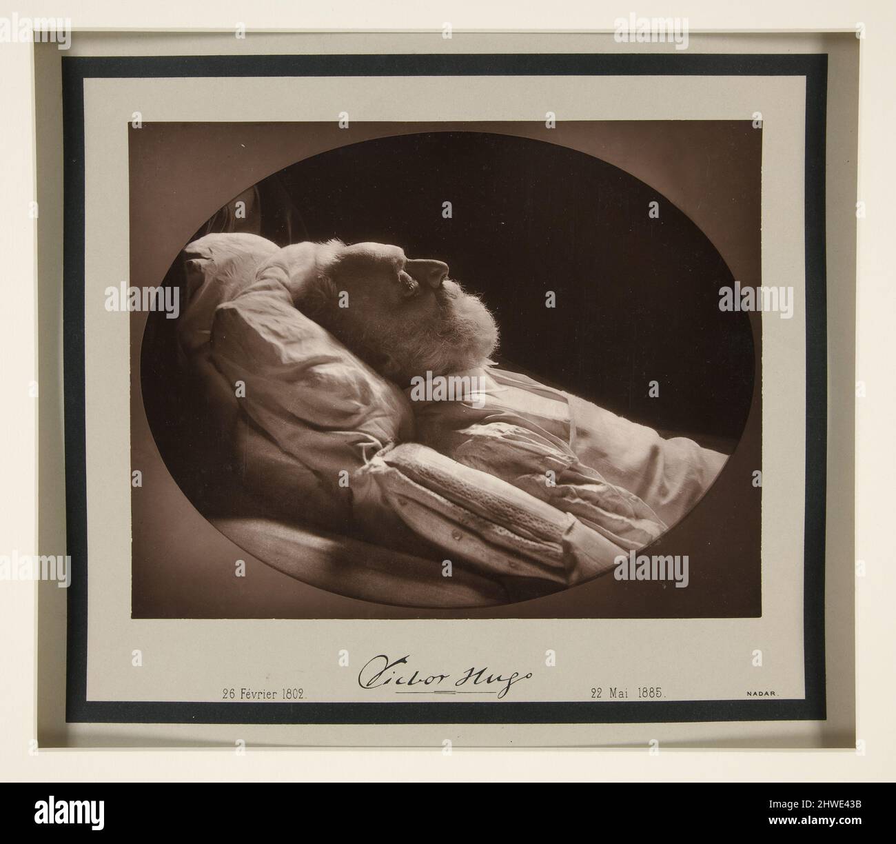 Victor Hugo on His Deathbed. Artist: Gaspard Félix Tournachon, called ...