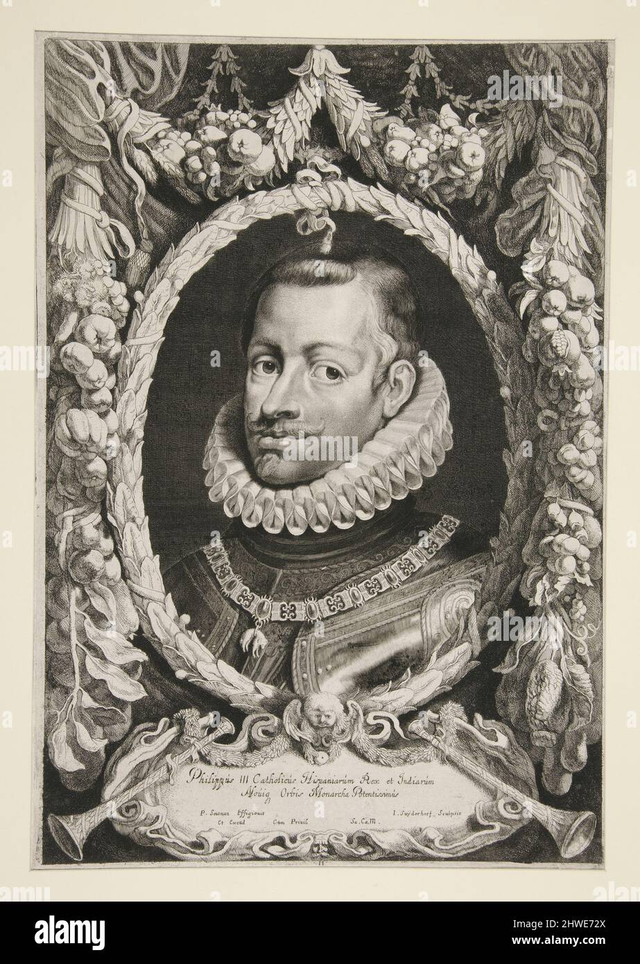 Philip III.  Artist: Jonas Suyderhoef, Dutch, ca. 1613–1686After: Pieter Claesz. Soutman, Dutch, ca. 1580–1657 Stock Photo