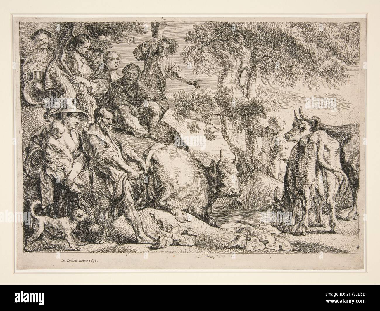 Cacus Robbing the Cattle of Hercules. Artist Jacob Jordaens, Flemish