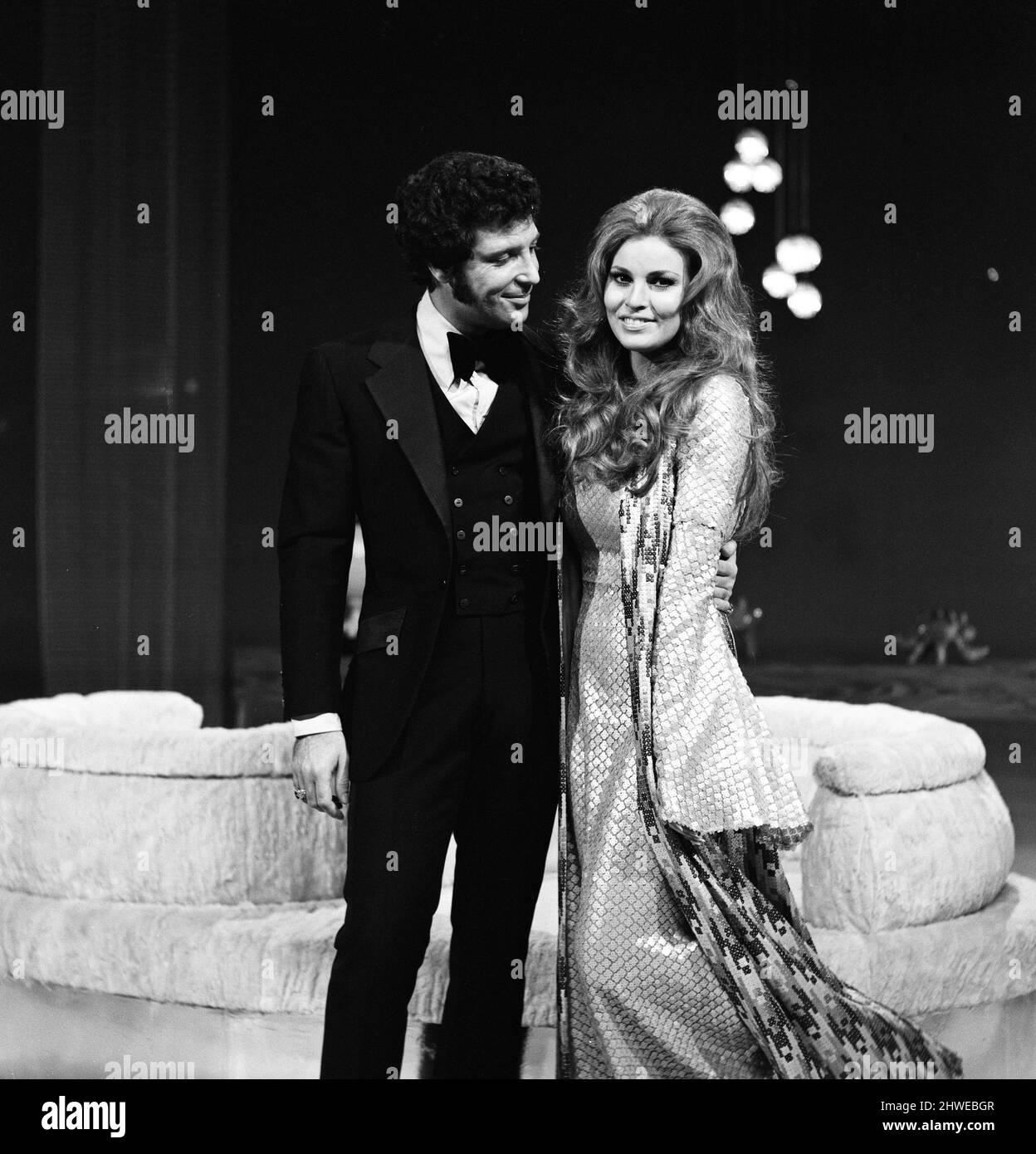 Tom Jones and Raquel Welch on the set of "This is...Tom Jones". 11th