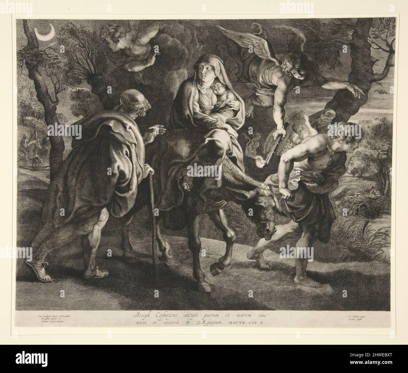 The Flight Into Inmorality The Flight into Egypt. Artist: Ignatius Cornelis Marinus, Flemish, 1599 ...