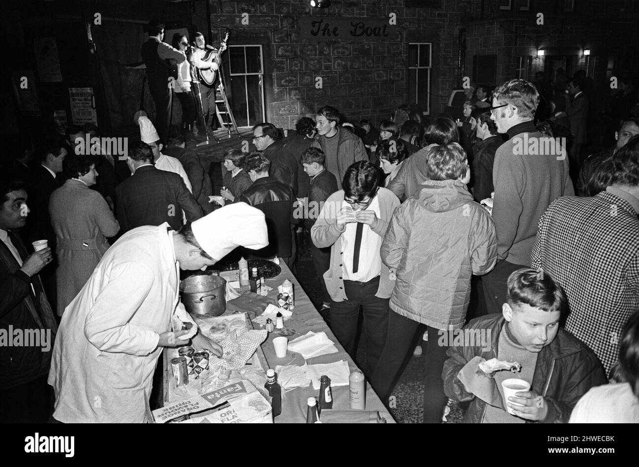 People watching live music during Aviemore Festival Week. Aviemore is