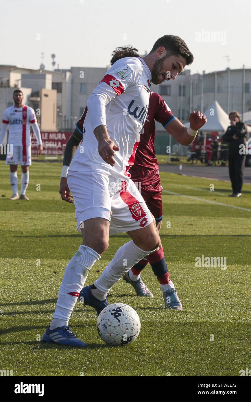 Cittadella (PD), Italia, 05 Marzo 2022, stadio Pier Cesare Tombolato, 28Â° giornata Campionato Serie BKT 2021/2022, incontro tra le squadre dell'AS Cittadella e dell'AC Monza, nella foto: 10 Mattia Valoti Stock Photo