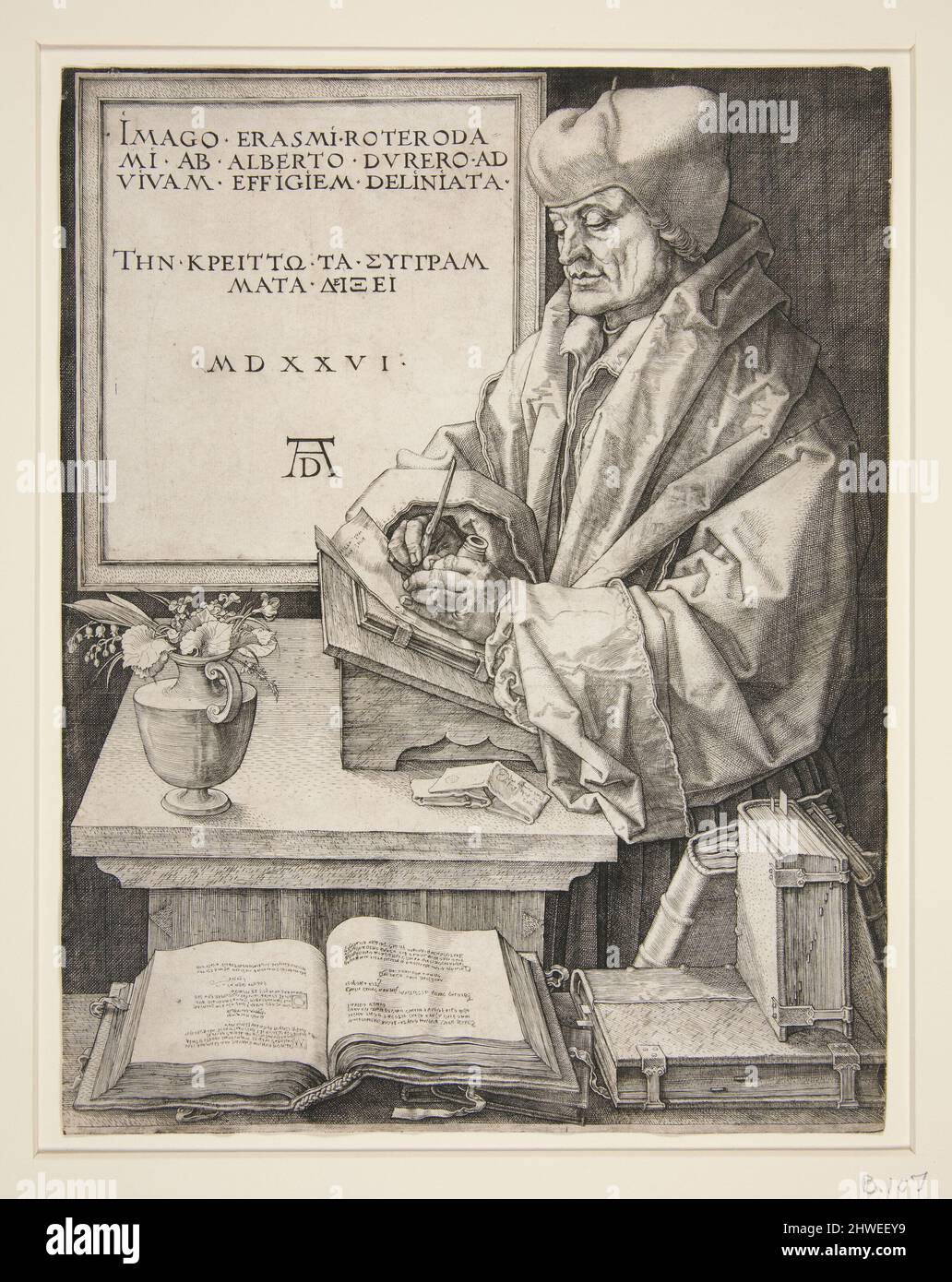 Erasmus of Rotterdam. Artist Albrecht Dürer, German, 14711528 Stock