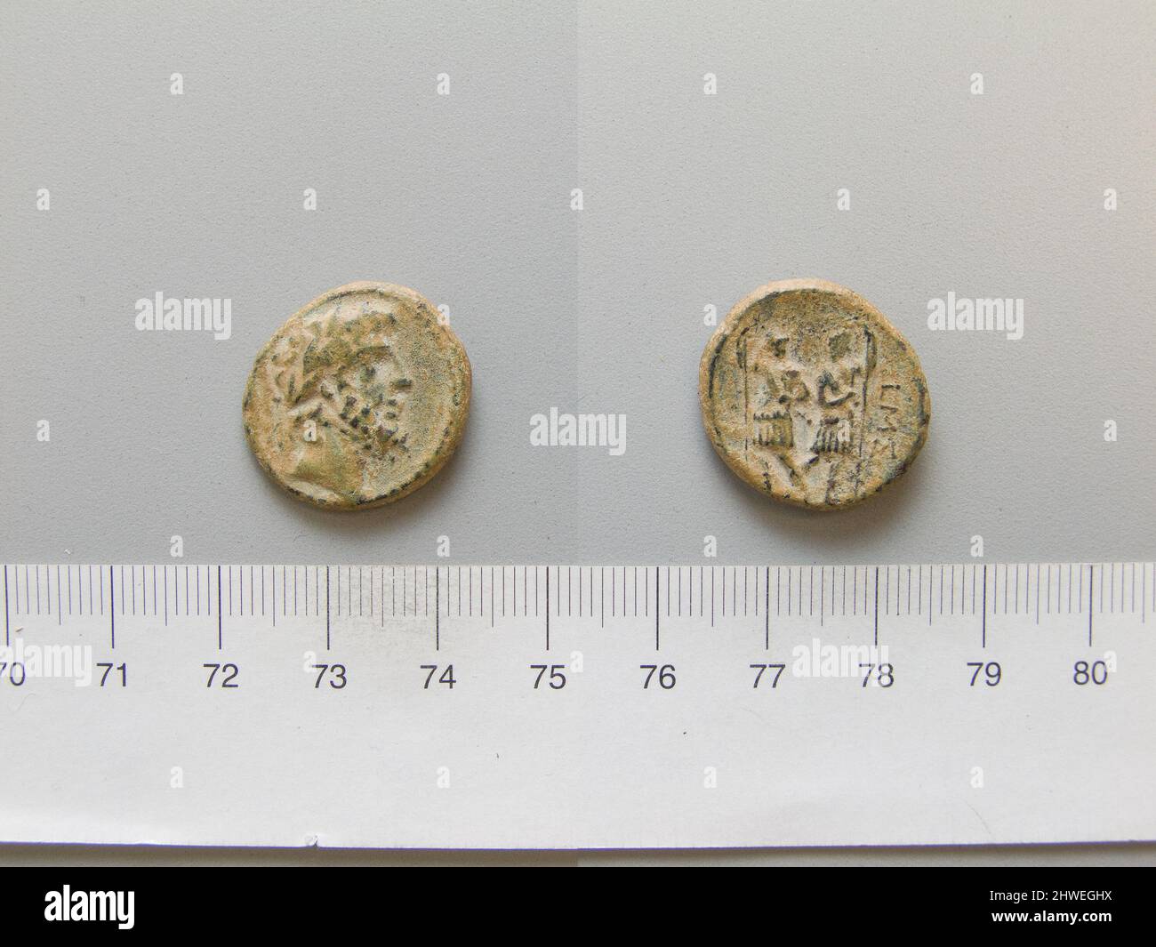 Ruler: Ptolemaeus, ca. 85-40 B.C.Mint: Chalcis, Coin of Ptolemaeus from  Chalcis, 85–40 B.C., Copper, 6.38 g, 12:00, 23 mm, Made in Chalcis, Euboea,  Greek, 1st century B.C., Numismatics, Numismatics Stock Photo - Alamy