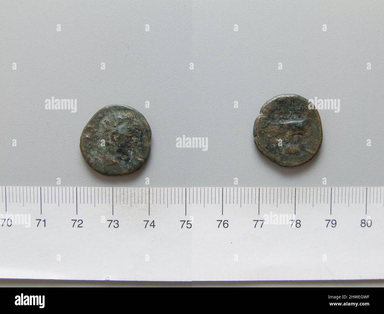 Coin of Antonius Pius, Emperor of Rom from Emisa. Ruler: Antonius Pius ...