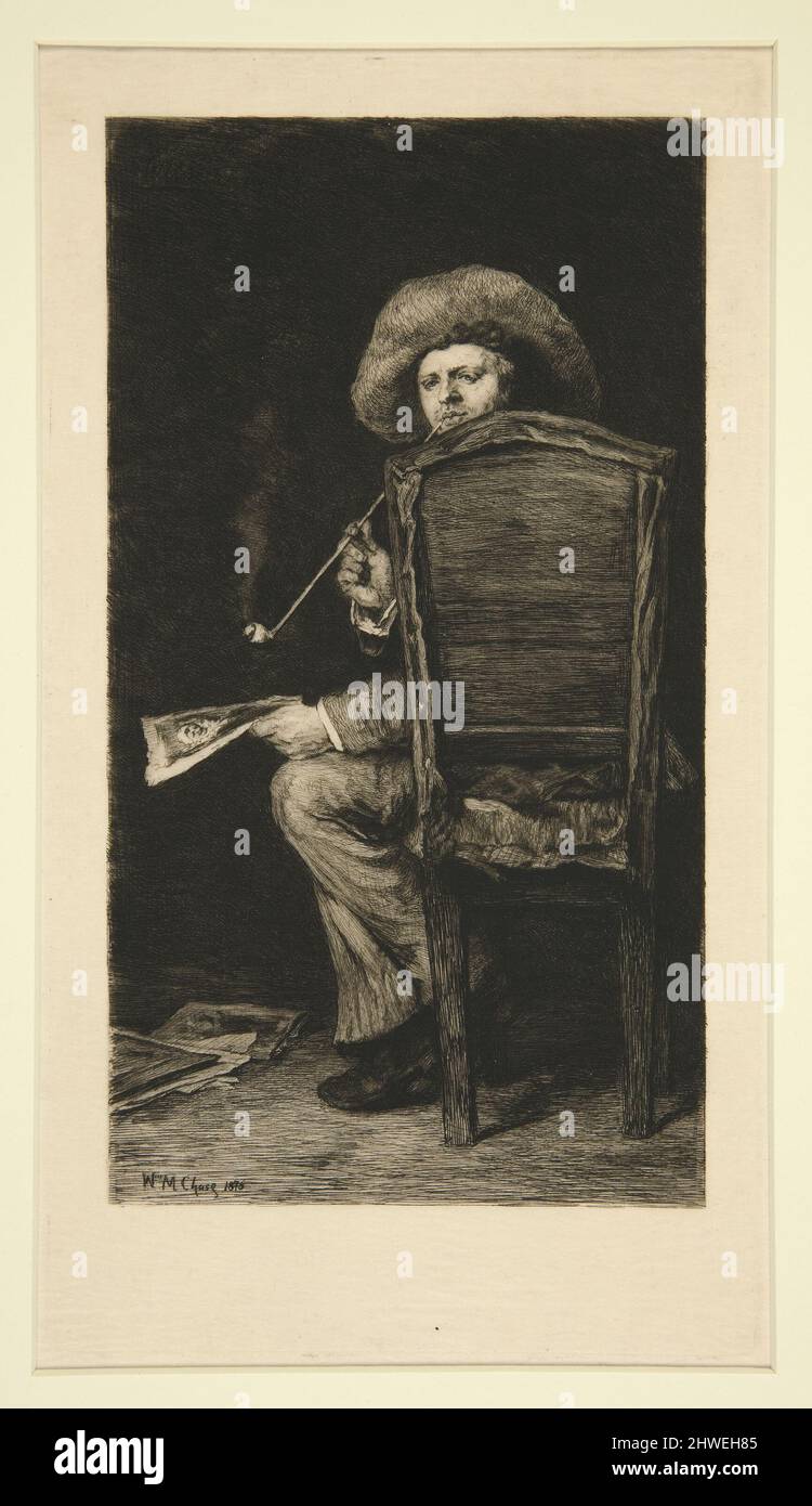 The Smoker. Artist William Unger, German, 18371937After William