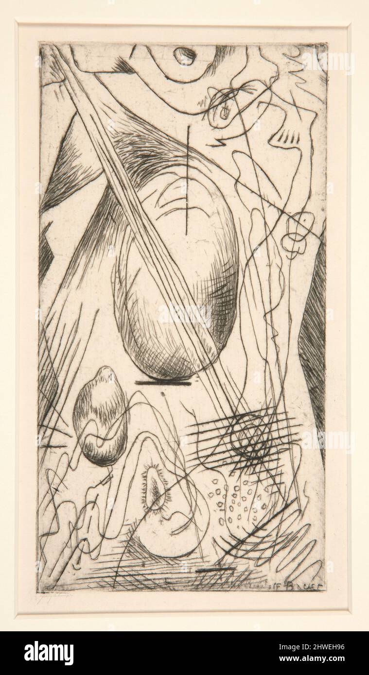 Untitled. Artist Rudolf Bauer, German, 18891953 Stock Photo Alamy