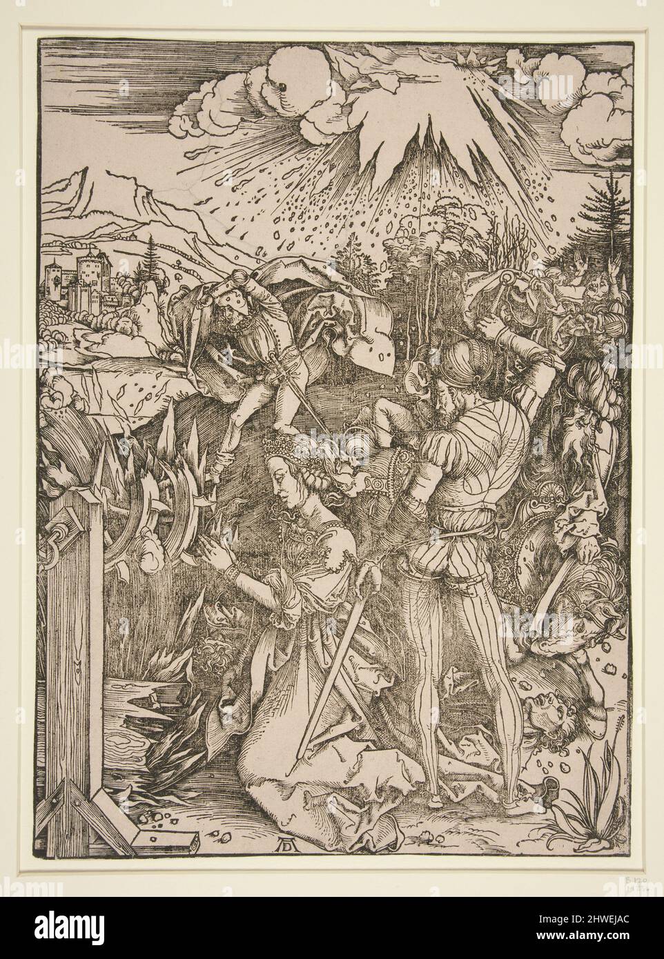 The Martyrdom of Saint Catherine of Alexandria. Artist: Albrecht Dürer ...