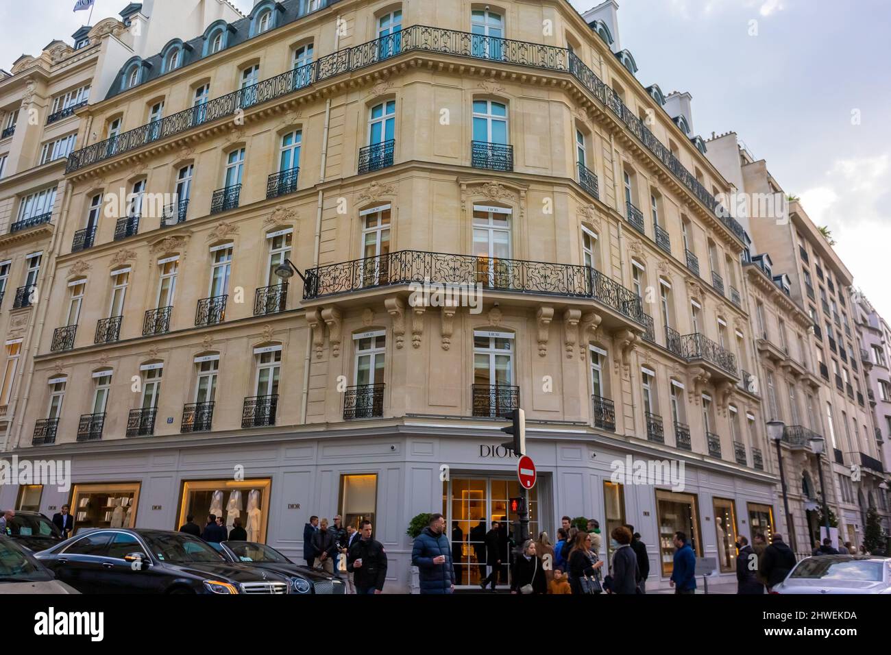 Paris, France - January 31, 2023. Exterior of a Louis Vuitton and Dior Store  on the Champs-Elysees. Editorial Stock Photo - Image of tourism, travel:  269532558