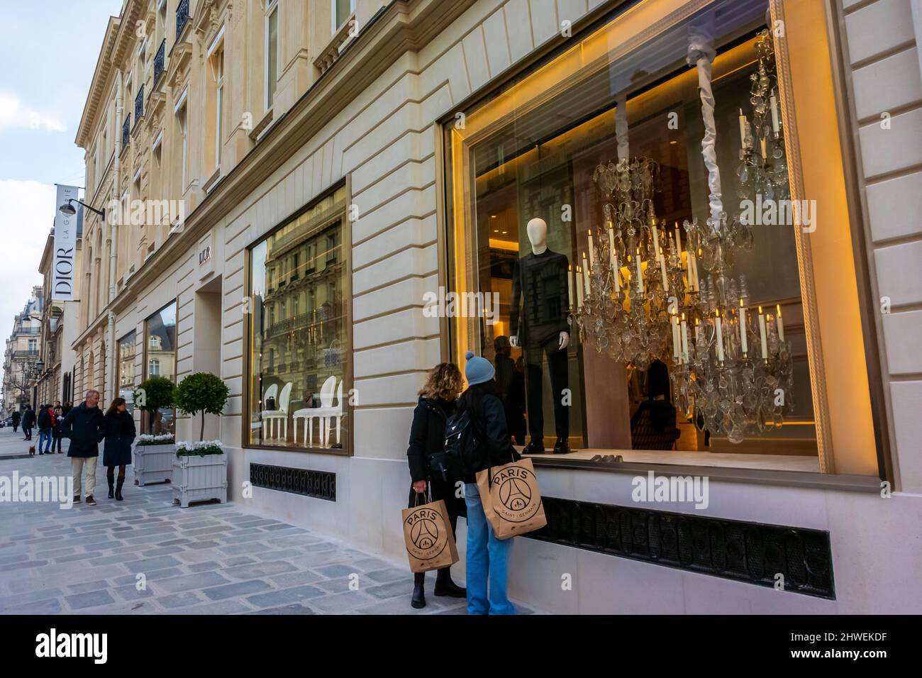 Dior Shop Avenue Montaigne, Paris, France, Stock Photo, Picture