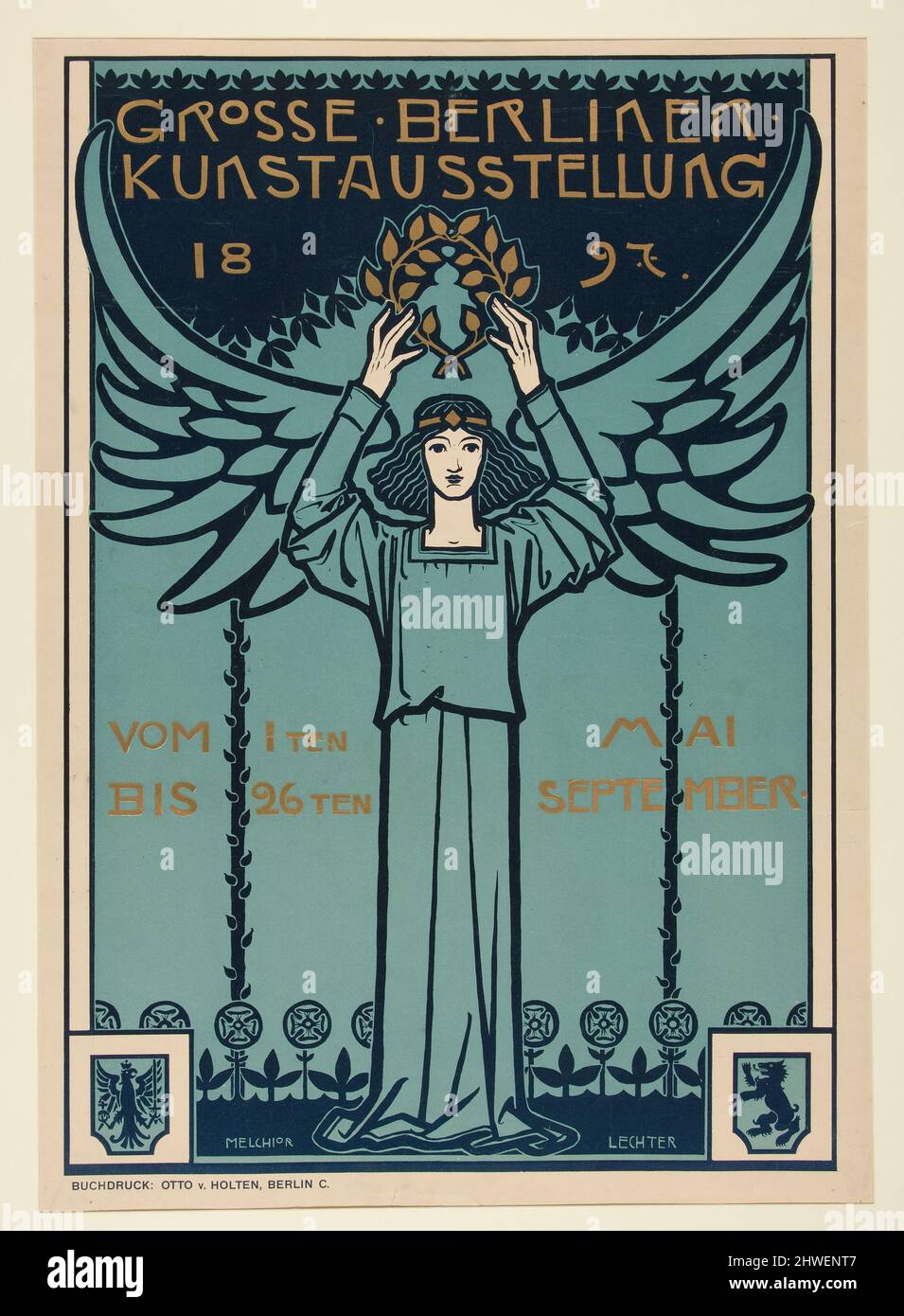 Grosse Berliner Kunstausstellung (Large Berlin Art Exhibition).  Artist: Melchior Lechter, German, 1865–1937 Stock Photo