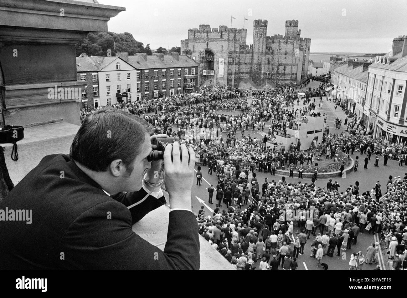 The Investiture of Prince Charles at Caernarfon Castle. Caernarfon