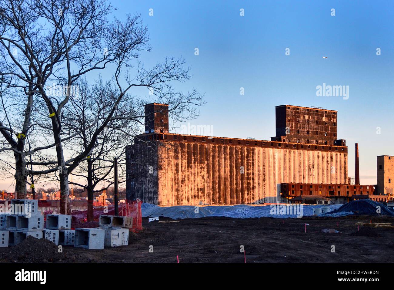The Red Hook grain Terminal Stock Photo Alamy